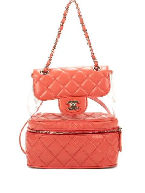 quilted chain backpack by CHANEL 