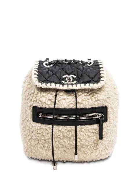 quilted-wool backpack by CHANEL 