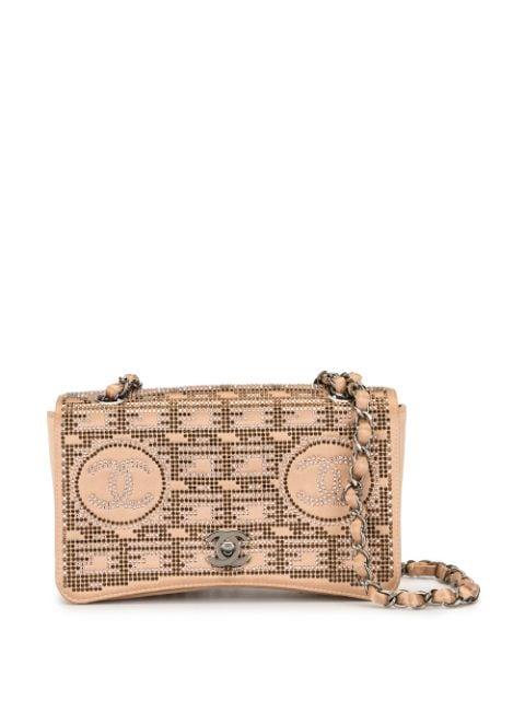 rhinestone chain shoulder bag by CHANEL 