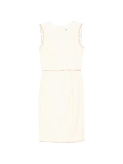 sleeveless tweed dress by CHANEL 