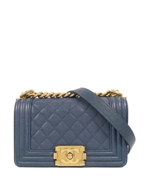 small Boy chain diamond-quilting shoulder bag by CHANEL 