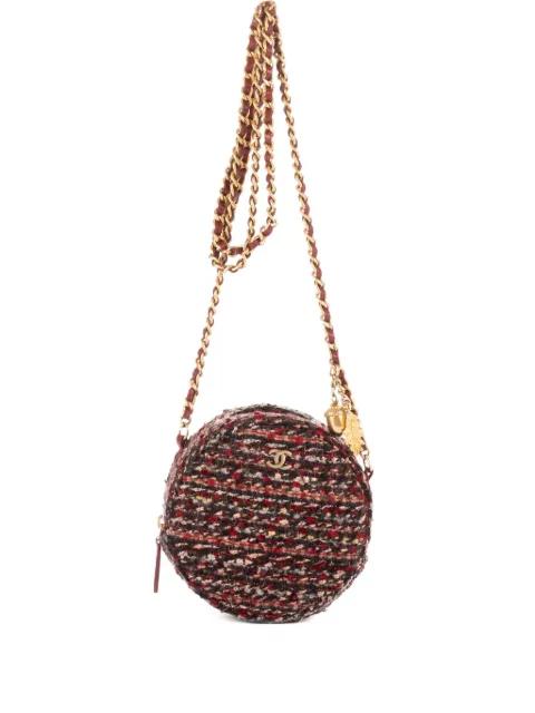 tweed round shoulder bag by CHANEL 