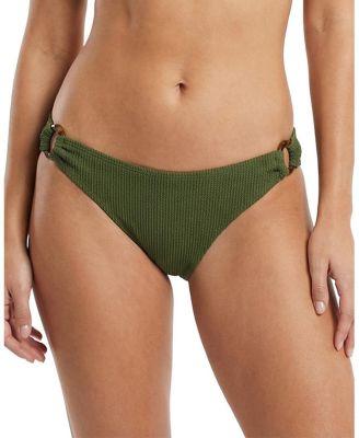 Camilla Ring Trim Textured Lowrise Hipster Bikini Bottom by CHANGE OF SCENERY