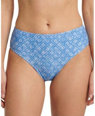 Classic Midrise Print Bikini Bottom with Full Coverage by CHANGE OF SCENERY