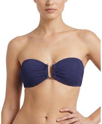 Gina Bandeau Textured Bikini Top by CHANGE OF SCENERY