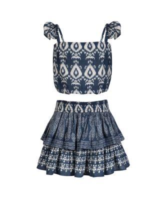 Girls' Bryn Bubble Top and Smocked Skirt Set - Little Kid by CHANGE OF SCENERY