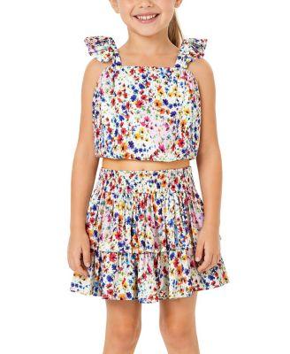 Girls' Bryn Bubble Top and Smocked Skirt Set - Little Kid by CHANGE OF SCENERY
