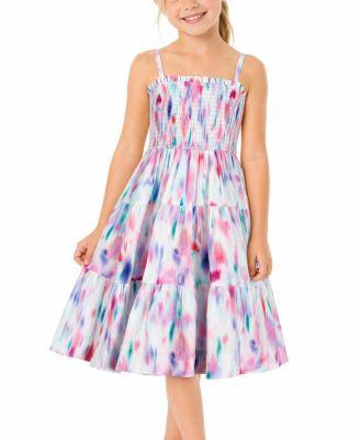 Girls' Lila Dress Printed Tiered Smocked Dress - Little Kid by CHANGE OF SCENERY