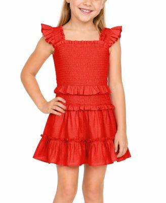 Girls' Zoe Seersocker Tiered Dress - Little Kid by CHANGE OF SCENERY