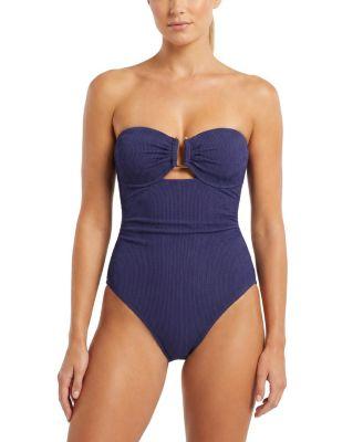 Juliette U Bar Bandeau One Piece Swimsuit by CHANGE OF SCENERY