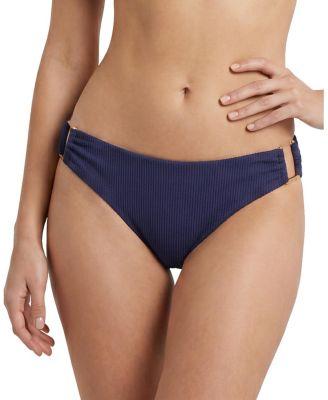 Layla U-Bar Trim Textured Lowrise Hipster Bikini Bottom by CHANGE OF SCENERY