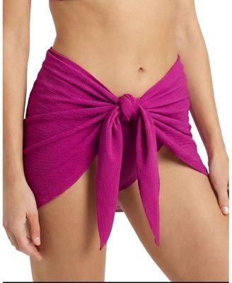 Liv Textured Cover-Up Swim Sarong by CHANGE OF SCENERY