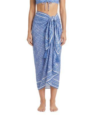 Melanie Border Print Pareo Cover-Up by CHANGE OF SCENERY