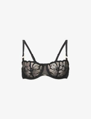 Fleurs embroidered balconette bra by CHANTELLE