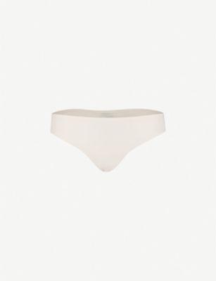 Soft Stretch seamless one-size thong by CHANTELLE