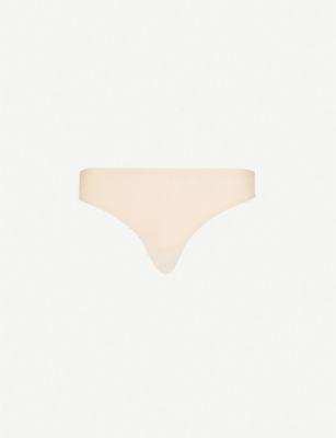 Soft Stretch seamless one-size thong by CHANTELLE