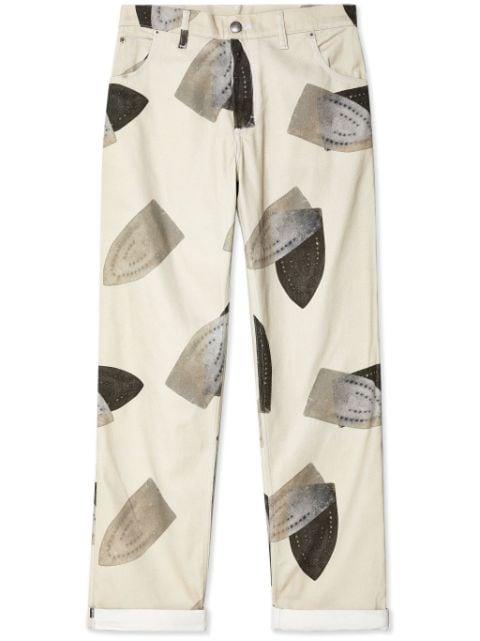 Art Denim straight-leg jeans by CHARLES JEFFREY LOVERBOY