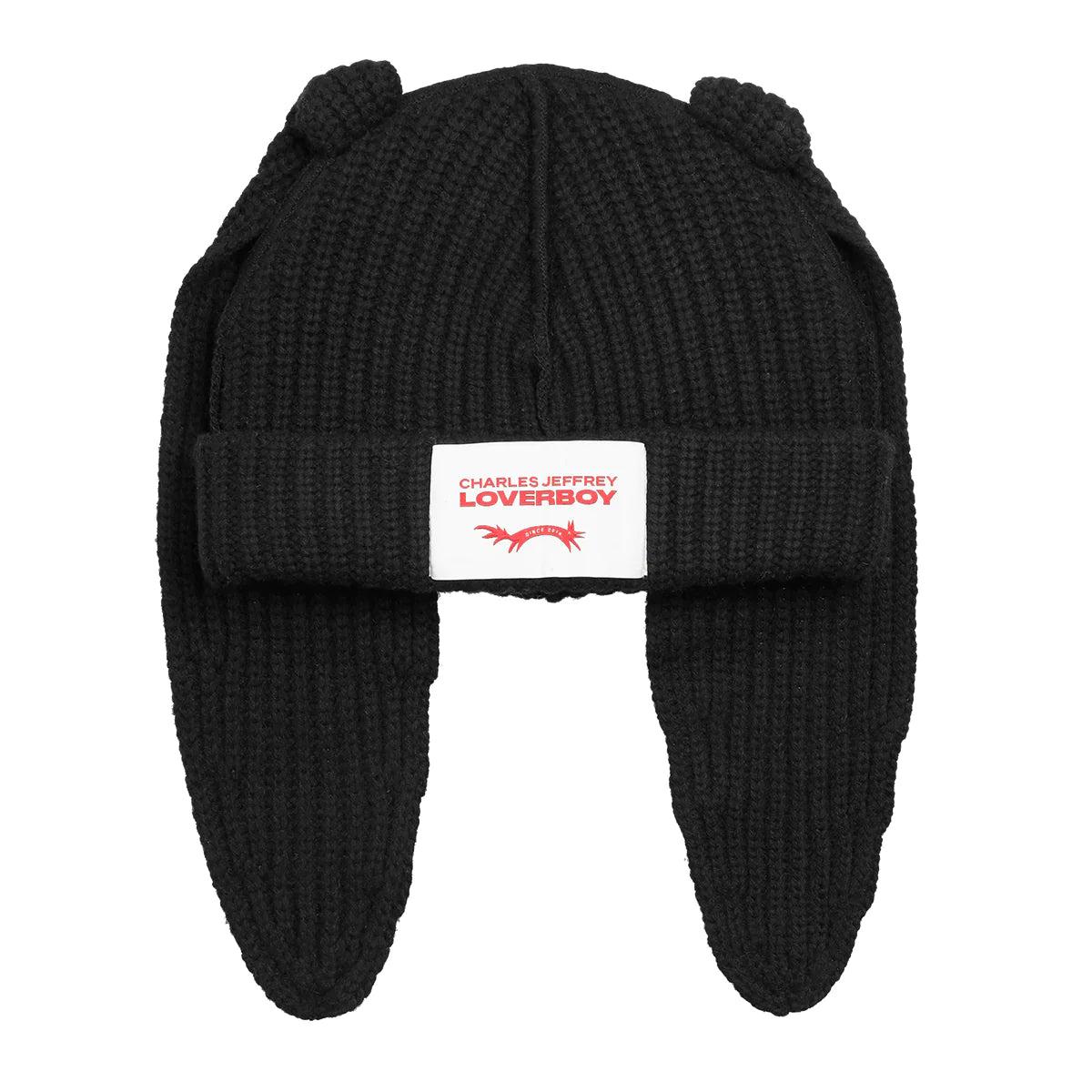 CHARLES JEFFREY - Chunky Rabbit Beanie - (Black) by CHARLES JEFFREY LOVERBOY