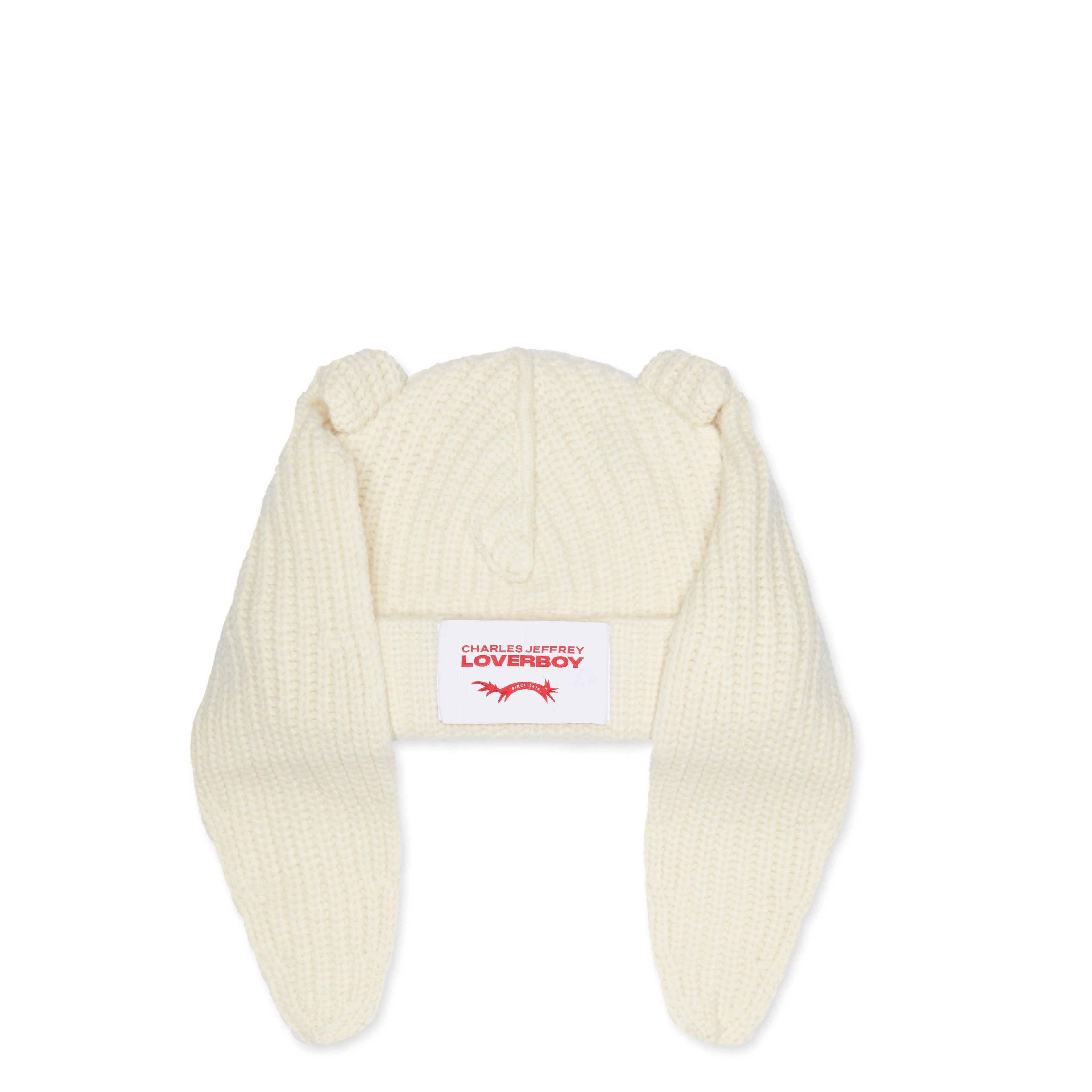 CHARLES JEFFREY - Chunky Rabbit Beanie - (Ecru) by CHARLES JEFFREY LOVERBOY