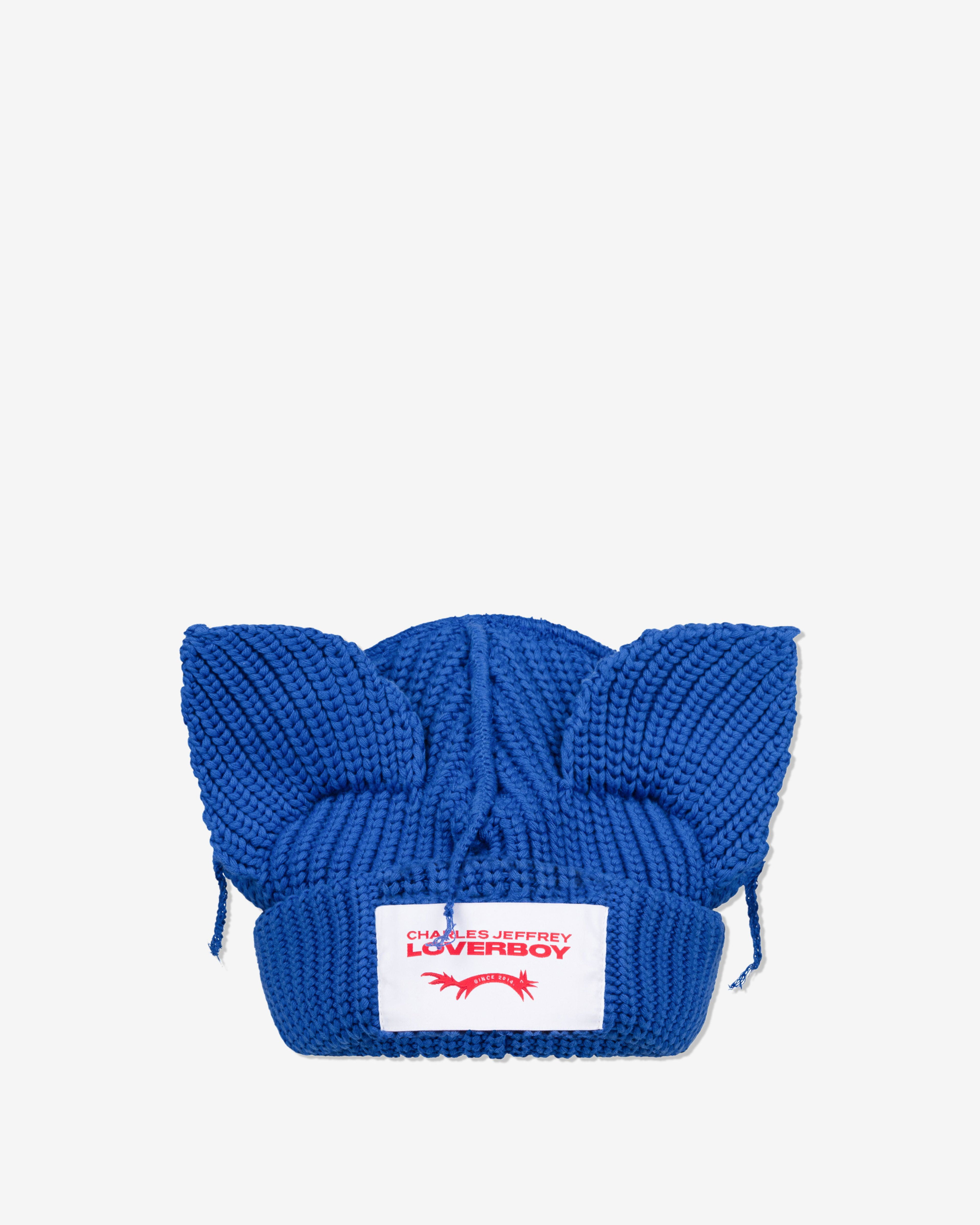 Charles Jeffrey - Men's Chunky Ears Beanie - (Blue) by CHARLES JEFFREY LOVERBOY