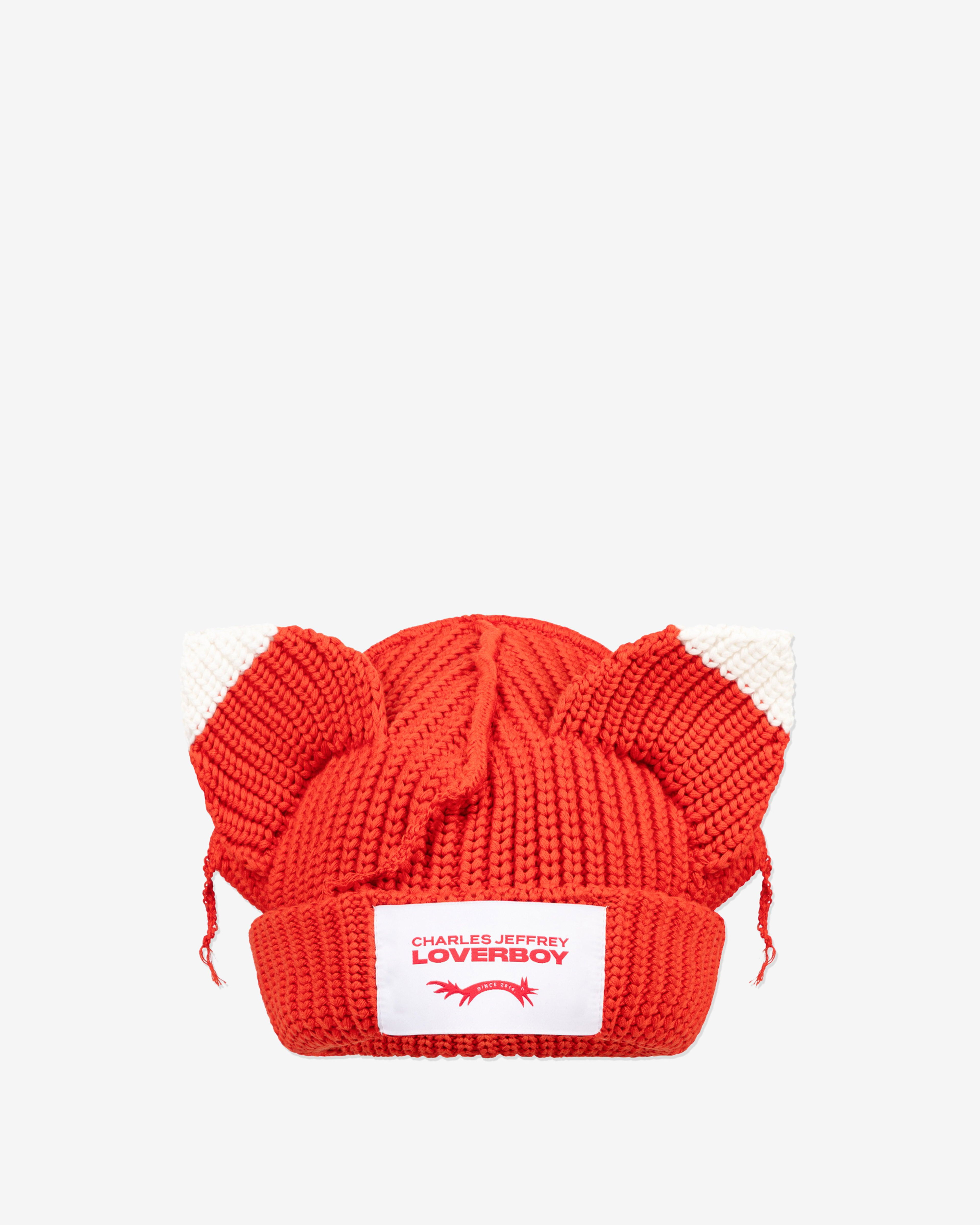 Charles Jeffrey - Men's Chunky Ears Beanie - (Orange) by CHARLES JEFFREY LOVERBOY