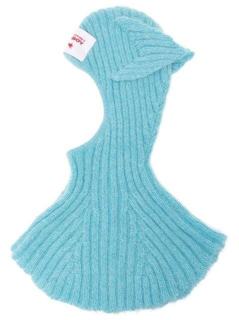 Chunky Ears knit baclava by CHARLES JEFFREY LOVERBOY