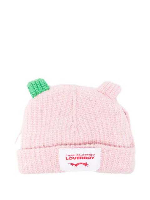 Chunky ear-detail beanie hat by CHARLES JEFFREY LOVERBOY