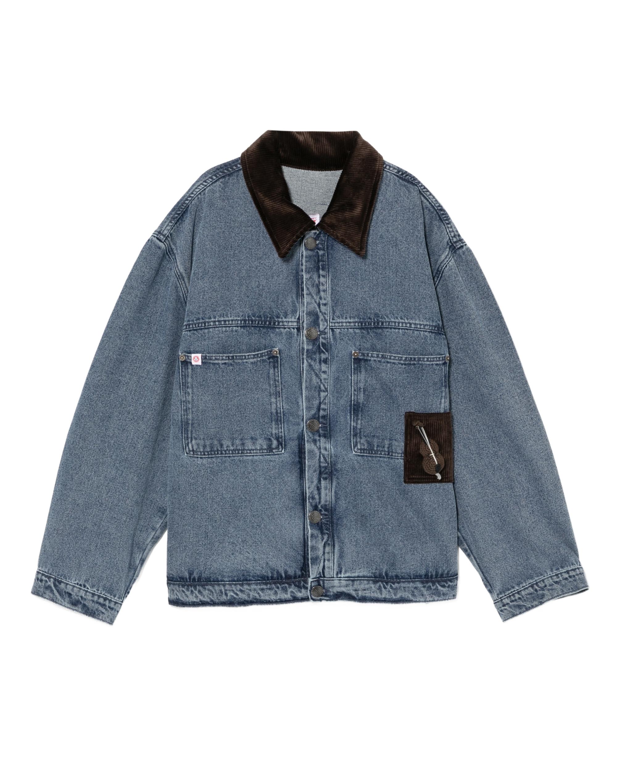 Denim jacket with corduroy collar by CHARLES JEFFREY LOVERBOY