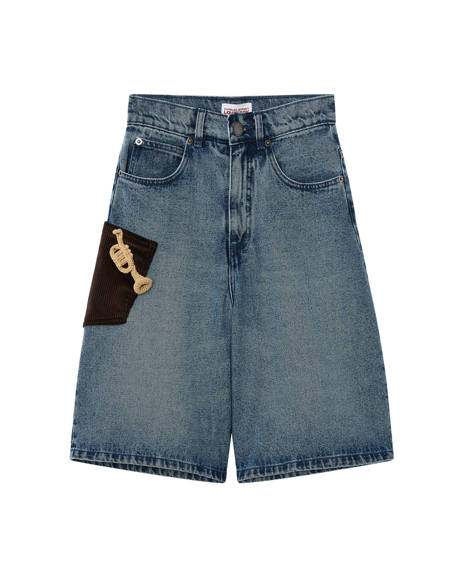Denim shorts by CHARLES JEFFREY LOVERBOY