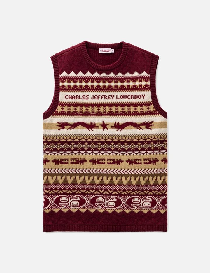 Fine Fairisle Vest by CHARLES JEFFREY LOVERBOY