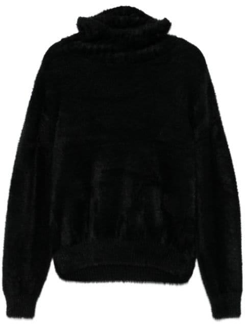 Fluffy Ears Balaclava jumper by CHARLES JEFFREY LOVERBOY