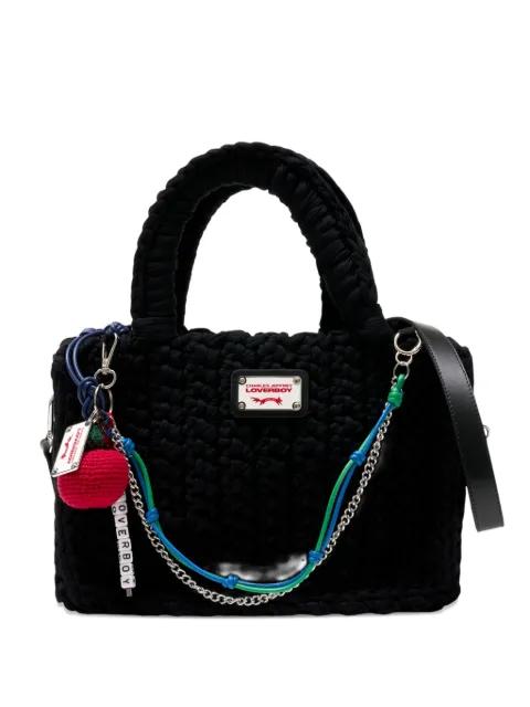 Nana apple-charm tote bag by CHARLES JEFFREY LOVERBOY