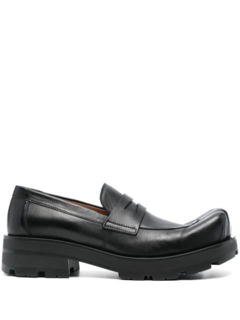 Sheathed Moggies sculpted-toe loafers by CHARLES JEFFREY LOVERBOY