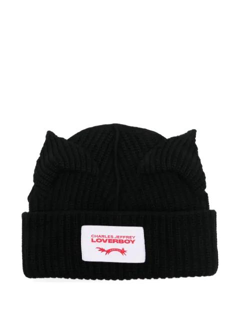 Supersized Chunky Ears beanie hat by CHARLES JEFFREY LOVERBOY