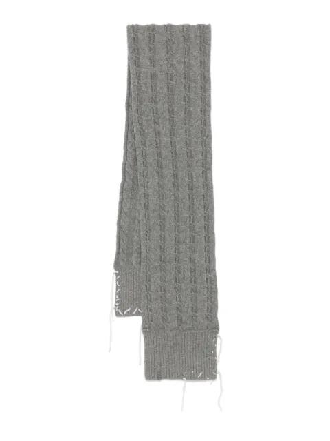 cable-knit stitching-detail scarf by CHARLES JEFFREY LOVERBOY