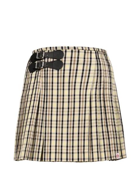 checked A-line skirt by CHARLES JEFFREY LOVERBOY