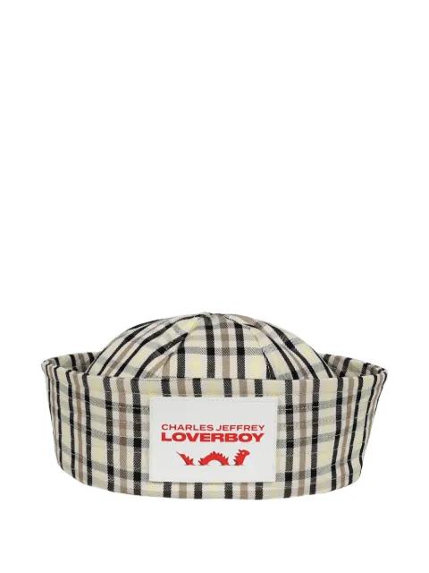 checked hat by CHARLES JEFFREY LOVERBOY