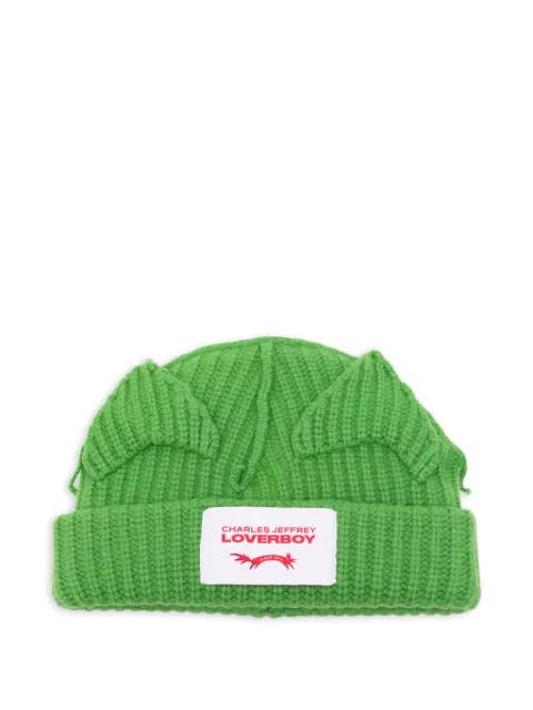chunky ears beanie hat by CHARLES JEFFREY LOVERBOY