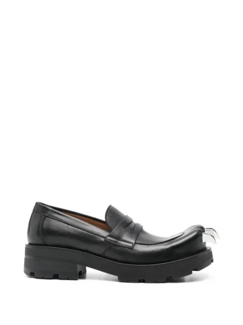 claw-detail leather loafers by CHARLES JEFFREY LOVERBOY