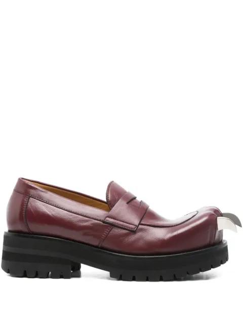 claw-toe penny loafers by CHARLES JEFFREY LOVERBOY