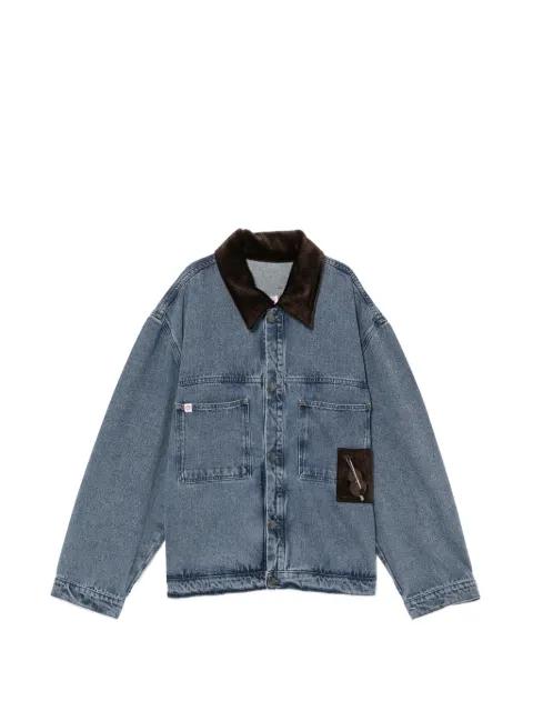 corduroy collar denim jacket by CHARLES JEFFREY LOVERBOY