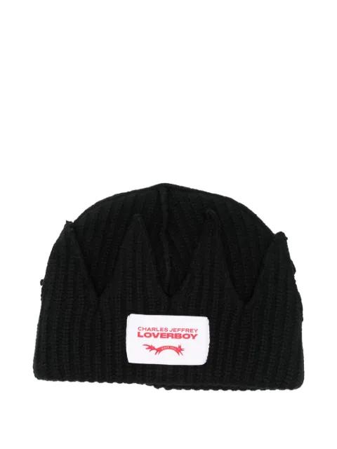 crown beanie hat by CHARLES JEFFREY LOVERBOY