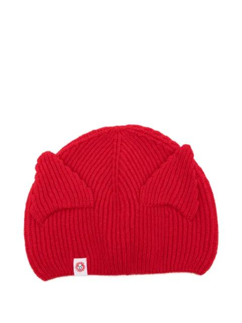 ears-detail beanie hat by CHARLES JEFFREY LOVERBOY