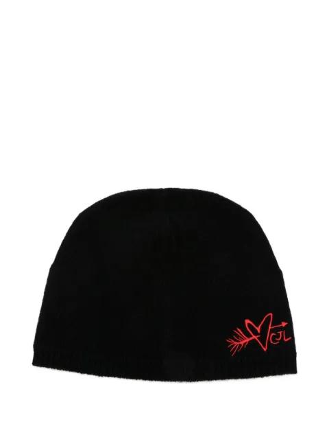 embroidered beanie hat by CHARLES JEFFREY LOVERBOY