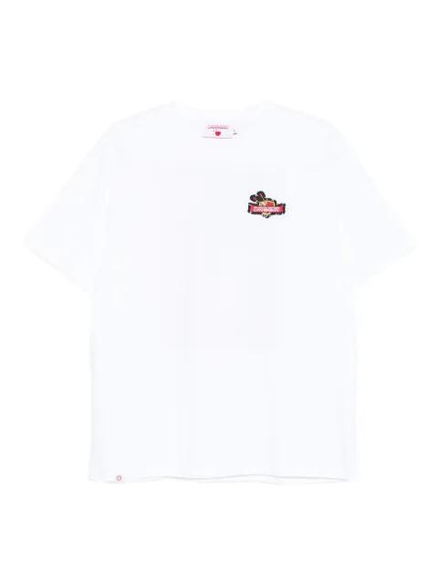 embroidered-logo T-shirt by CHARLES JEFFREY LOVERBOY