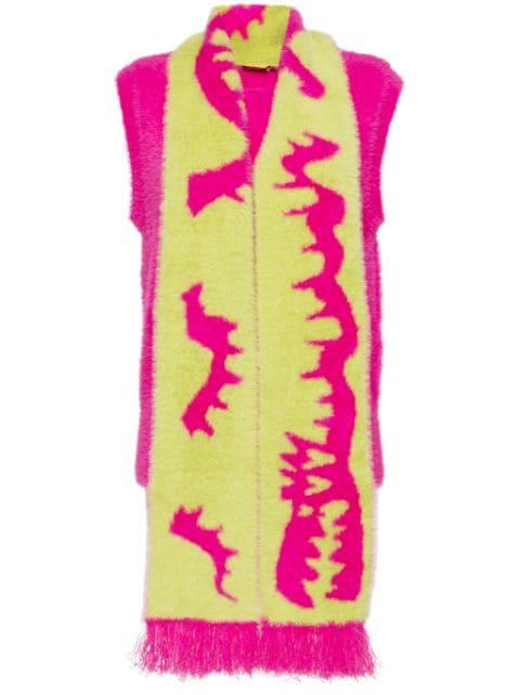 fluffy scarf vest by CHARLES JEFFREY LOVERBOY