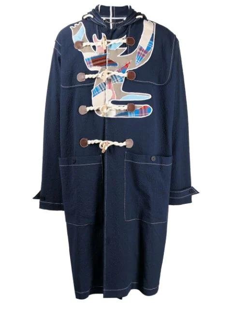 patch-detail duffle coat by CHARLES JEFFREY LOVERBOY