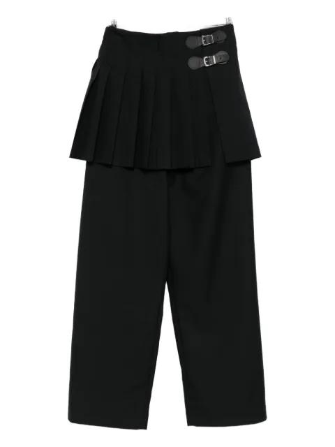 pleated buckle-detail trousers by CHARLES JEFFREY LOVERBOY