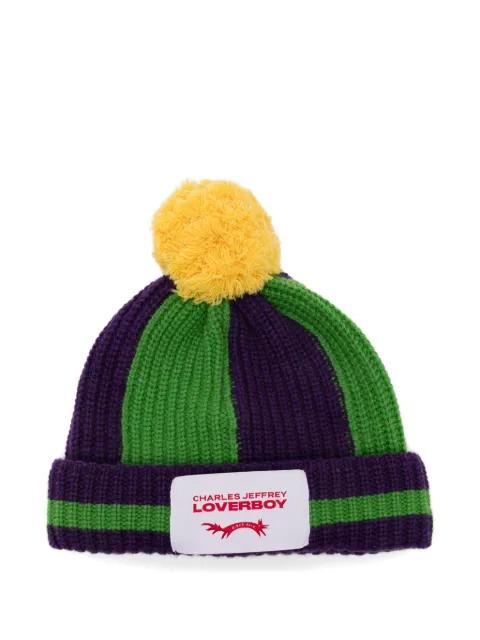 pompom beanie hat by CHARLES JEFFREY LOVERBOY