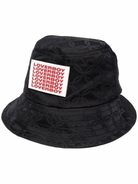 printed-logo bucket hat by CHARLES JEFFREY LOVERBOY